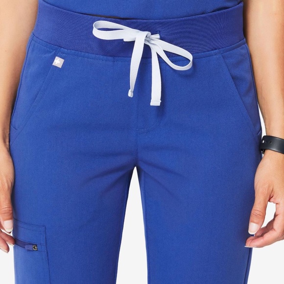 Figs Pants & Jumpsuits Figs Winning Blue Zamora Jogger Style Pants